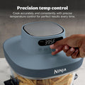 Ninja Crispi Pro Glass Air Fryer, 6-in-1, Cyberspace, AS101CY | Max crisp, air fry, bake, roast, recrisp, dehydrate, 1800W, 450F max, 6Qt, 2.5Qt containers
