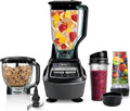 Ninja Kitchen System Pro, 1500W, 72oz Pitcher, 8-Cup, Black, BL770 1500W all-in-one blends smoothies, processes salsa & dough. 72-oz pitcher, 8-cup processor bowl, (2) 16-oz cups